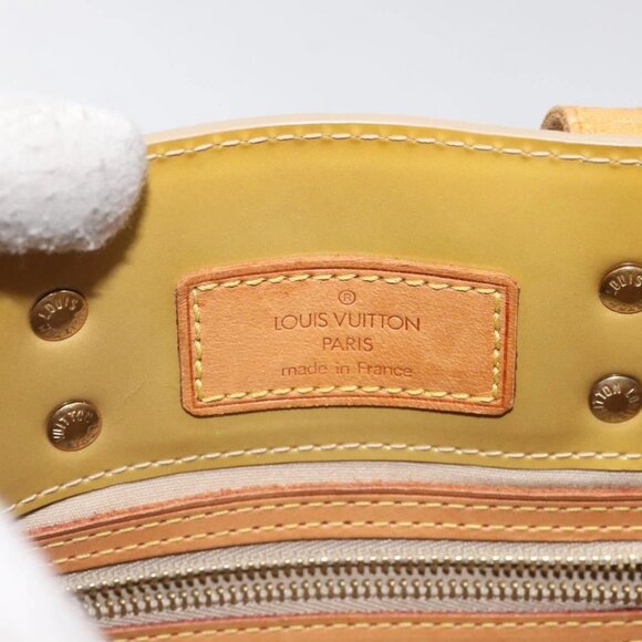 LOUIS VUITTON Monogram Vernis Reade PM Hand Bag Beige M91334 LV Auth BA2210 - Picture 11 of 16